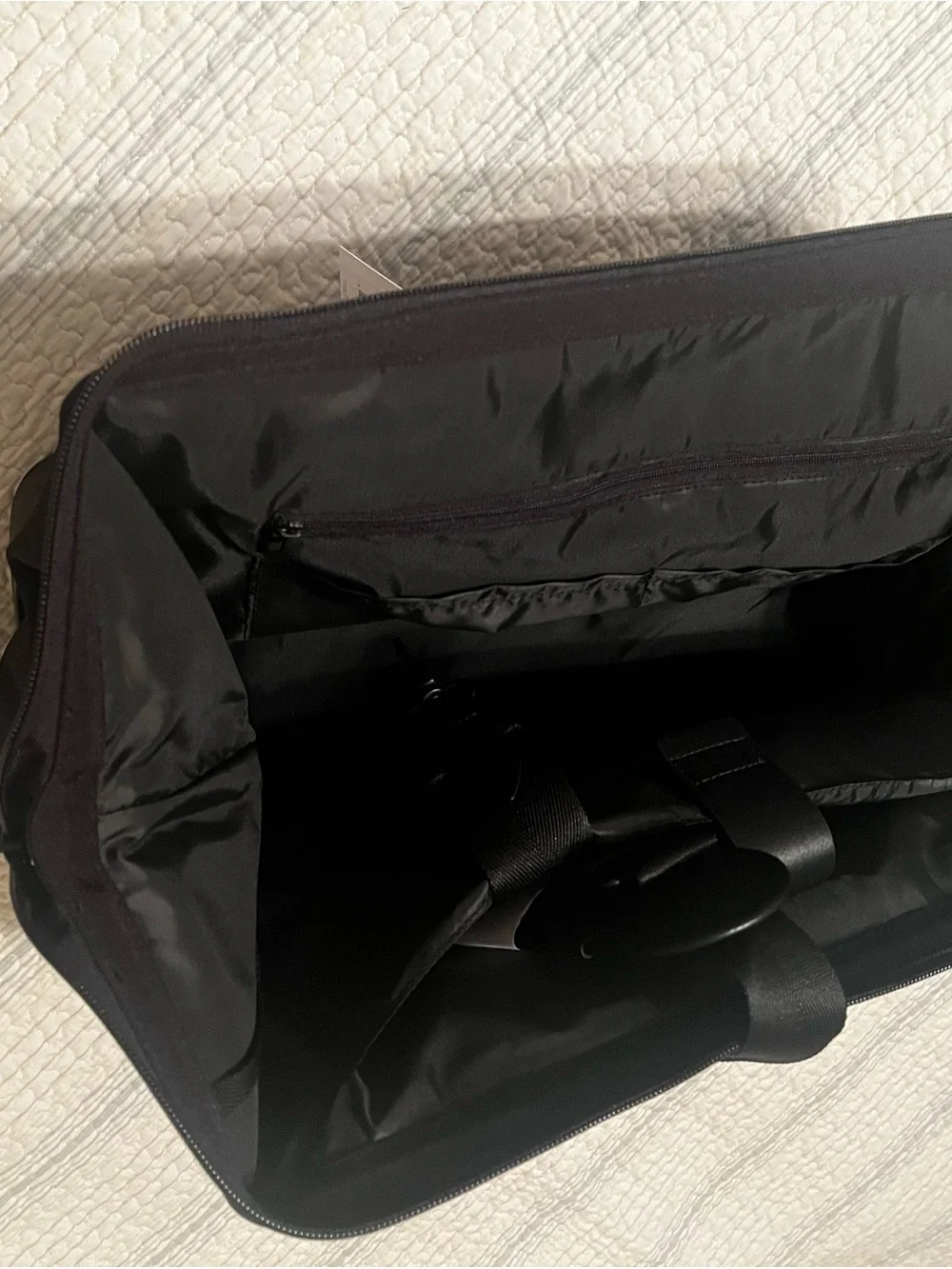 BEIS Black Duffel Bag with Removable Pouch